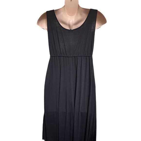 FADED GLORY Embellished Black Knit‎ Maxi Dress Size XXL (20) Sleeveless Summer - Picture 2 of 13